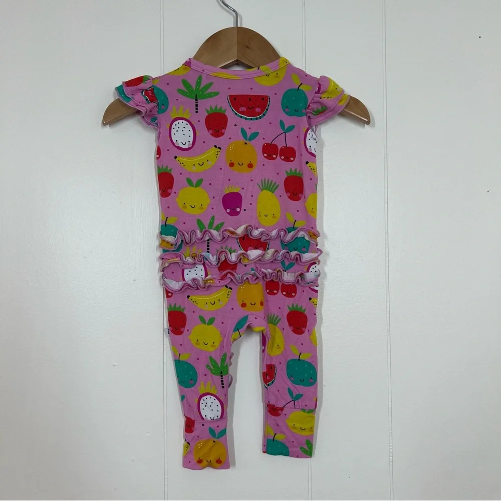 Bums & Roses Little Bum Bums Fruit Sleeveless Ruffle Romper